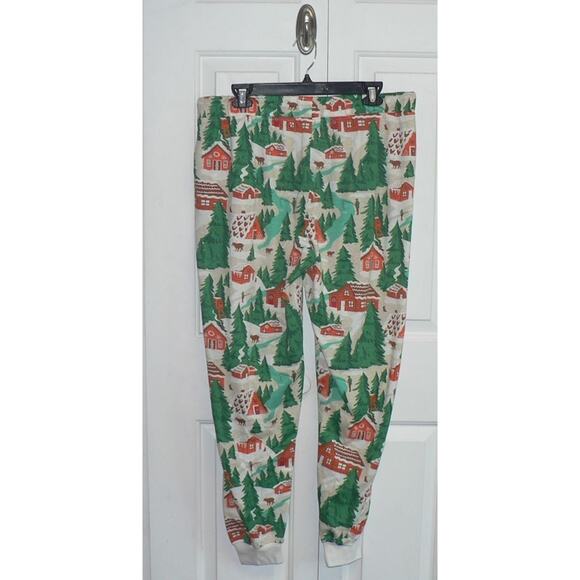 Magellan Outdoors Women's Holiday Lounge Joggers in Gingerbread House LG $20 - Picture 4 of 4